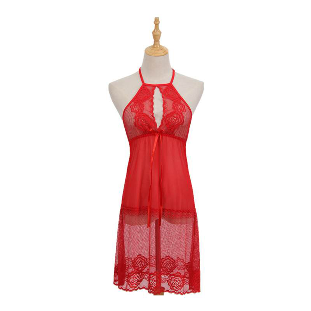 Scarlet Lace Night Gown –