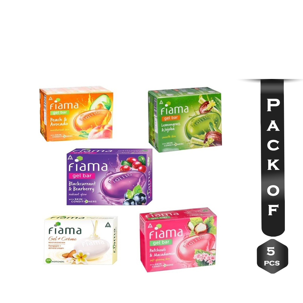 Pack Of 5 Pcs Fiama Soap