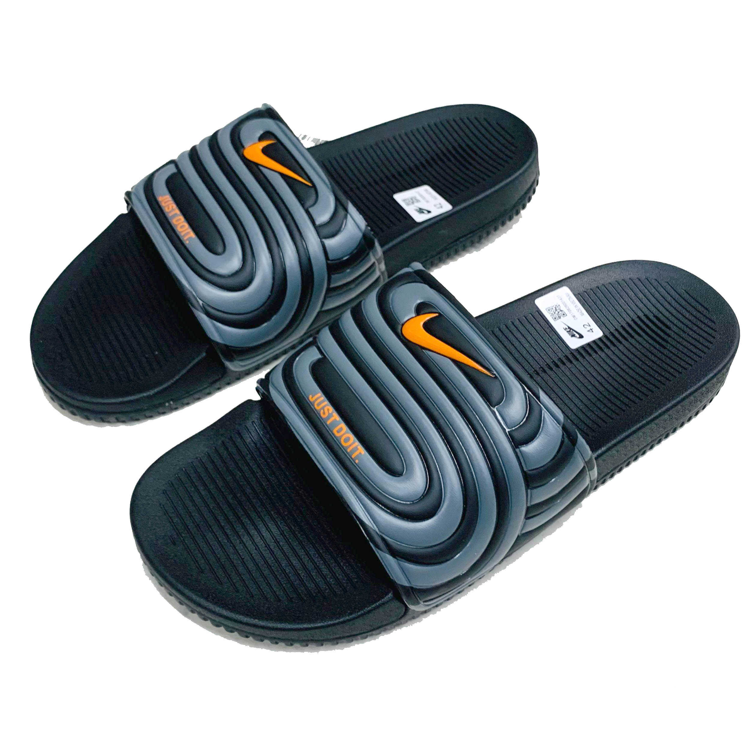 Nike PU Leather Slide Slipper for Men - Gray - SL 731