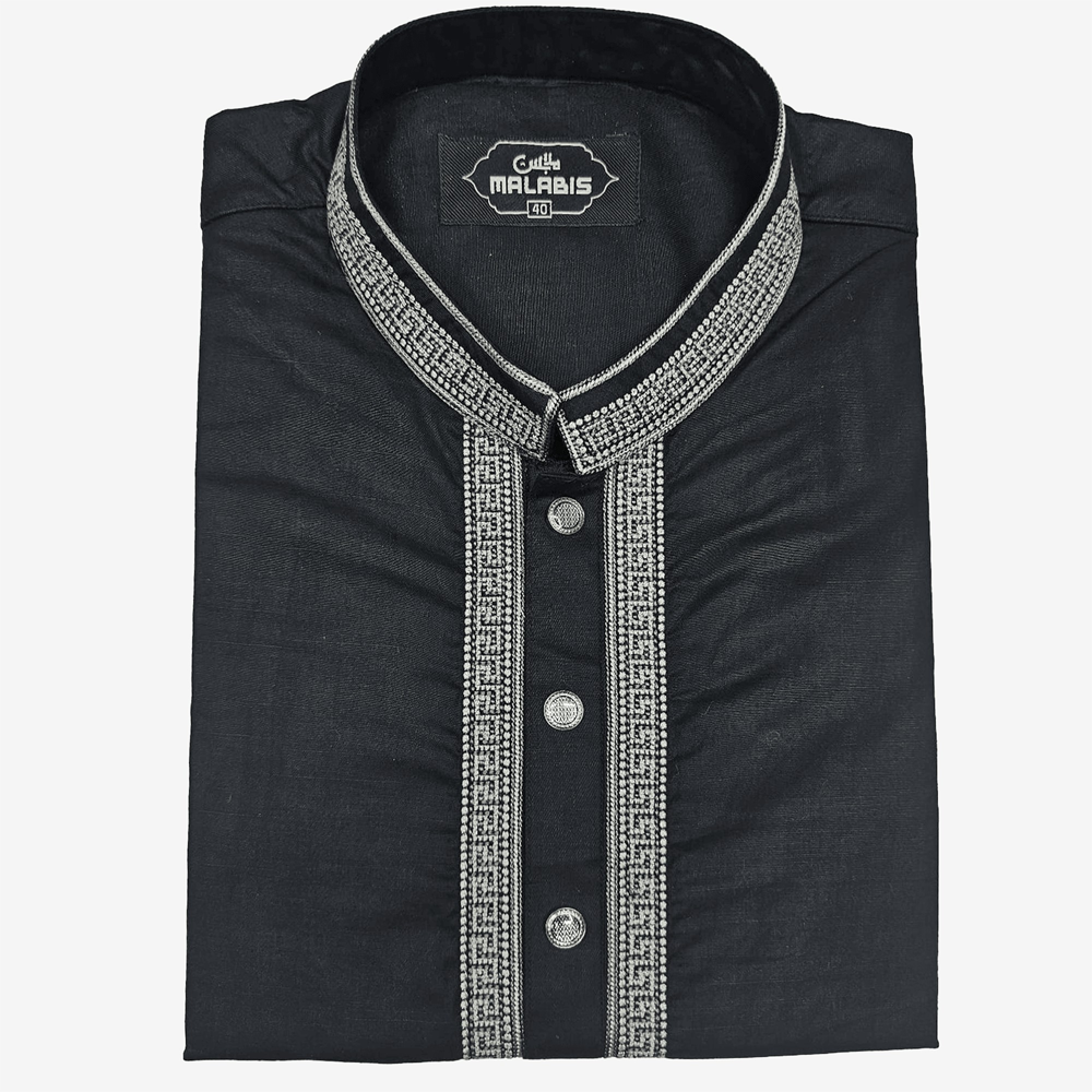 Cotton Embroidery Panjabi For Men - Multicolor - 7447
