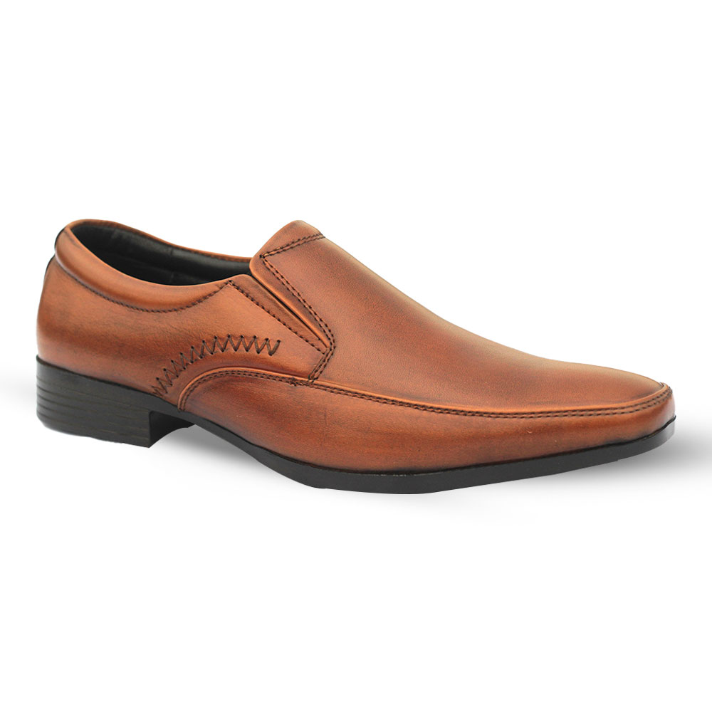 Leather Formal Shoe For Men - Brown - MFS321