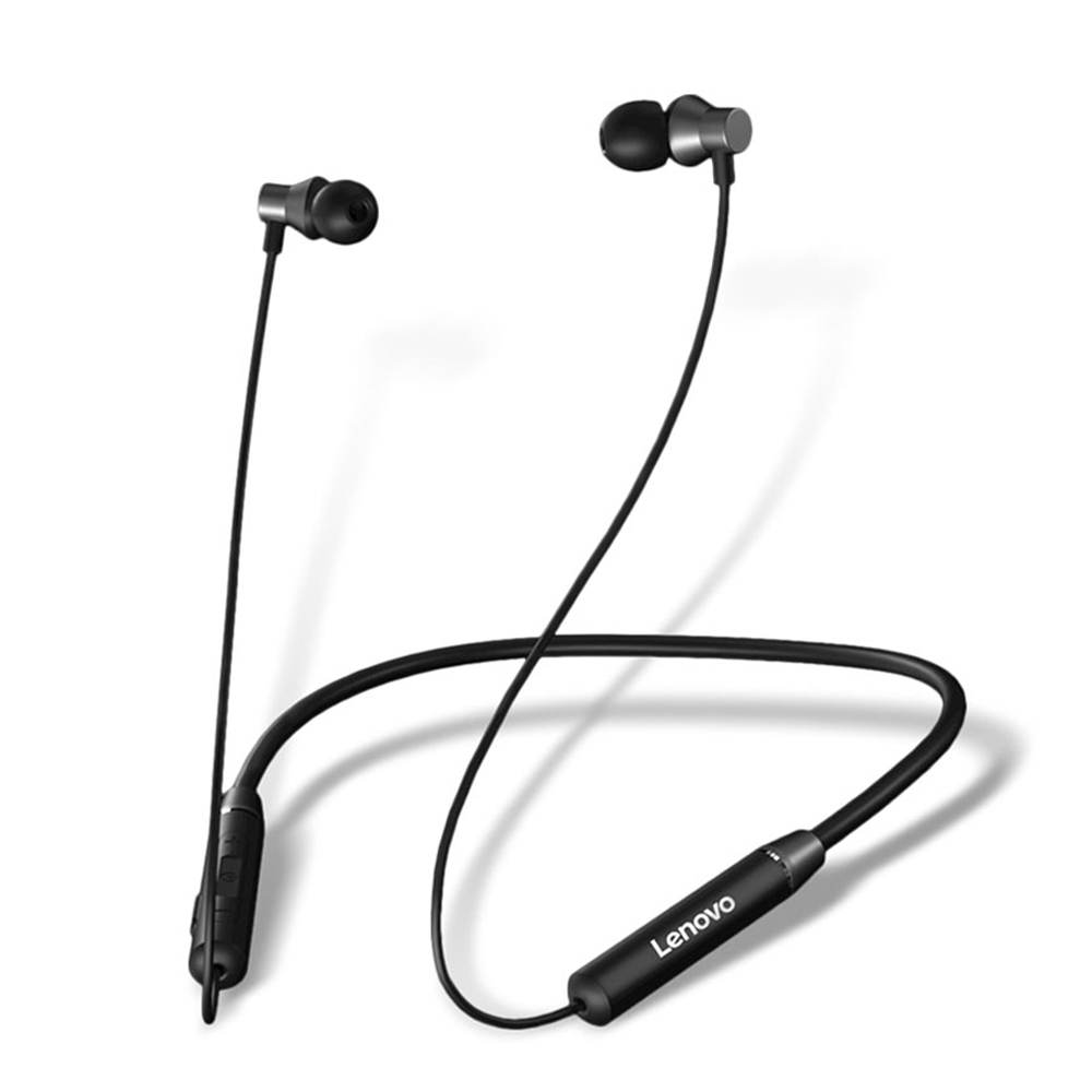 Lenovo HE05 Neckband Bluetooth Earphone - Black