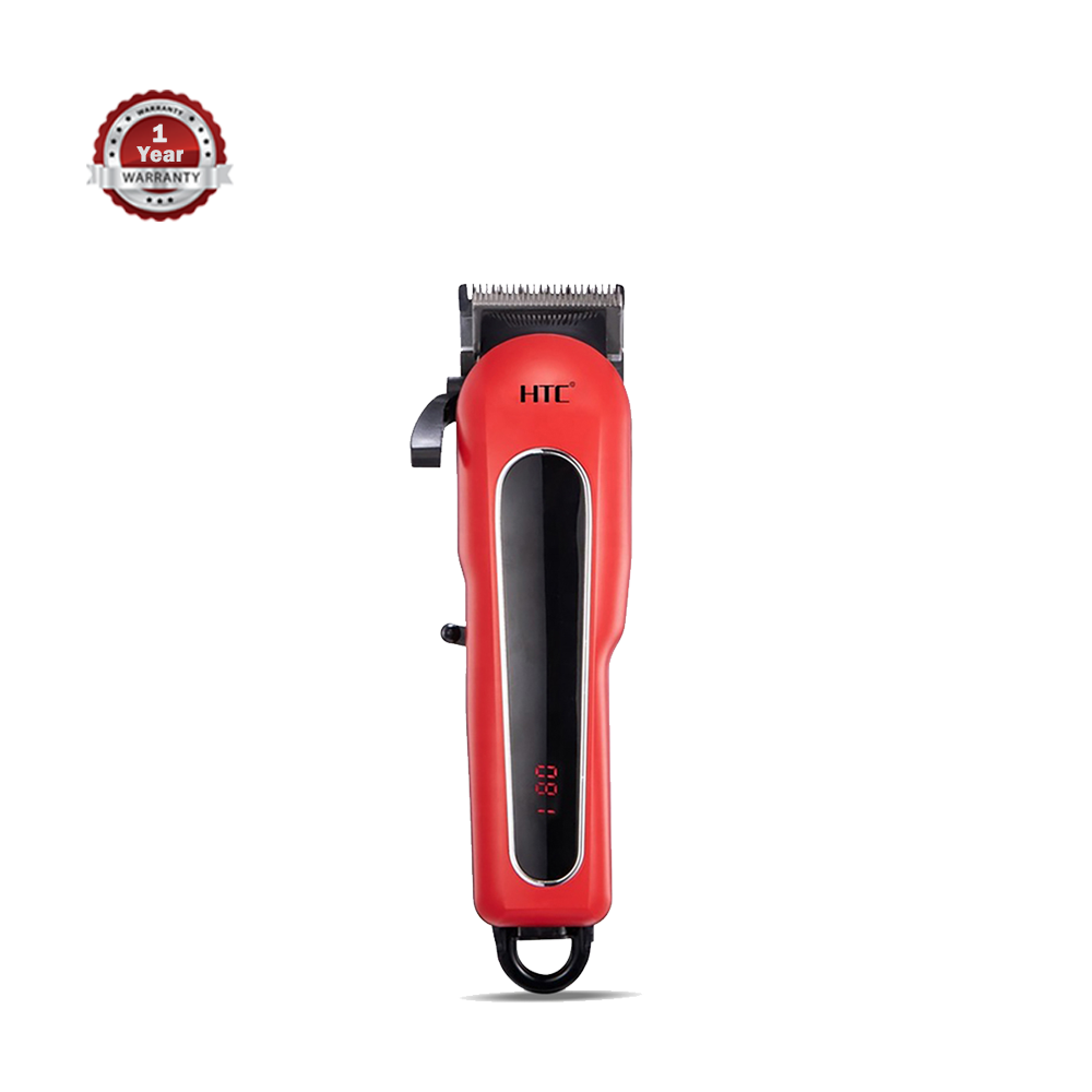 HTC CT-8089 Electric Hair Clipper For Men - Red