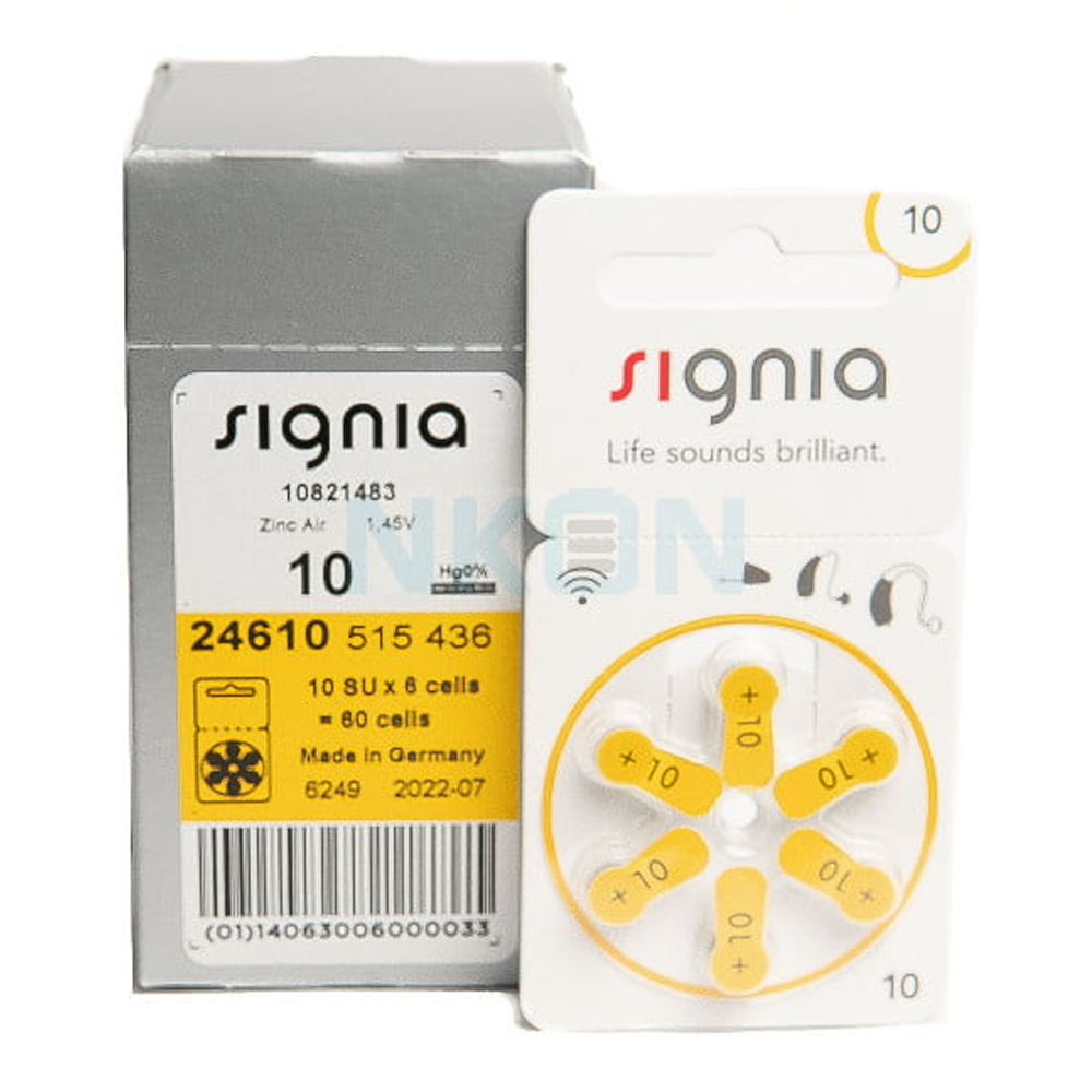 Signia 10 PR70 Hearing Aid Batteries