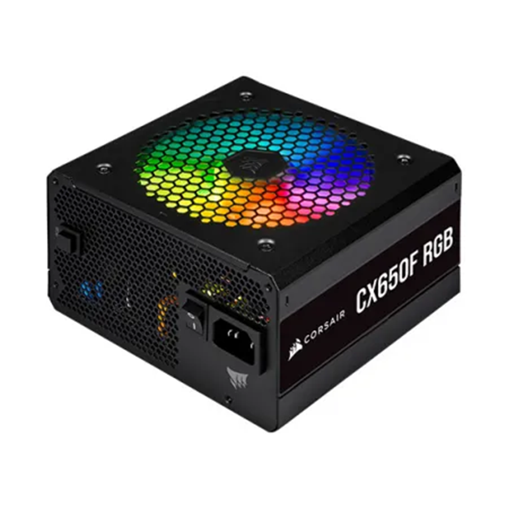 Corsair CX650F RGB 650 Watt 80 Plus Bronze Certified Fully Modular RGB Power Supply