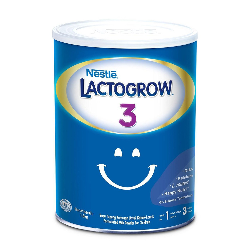 Lactogrow 3 Baby Milk Powder 12-36 Month Malaysian - 1800 gm