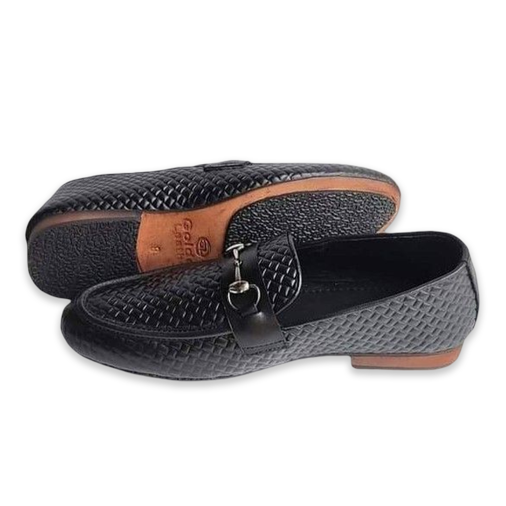 Leather Formal Comfort Shoe for Men - Black