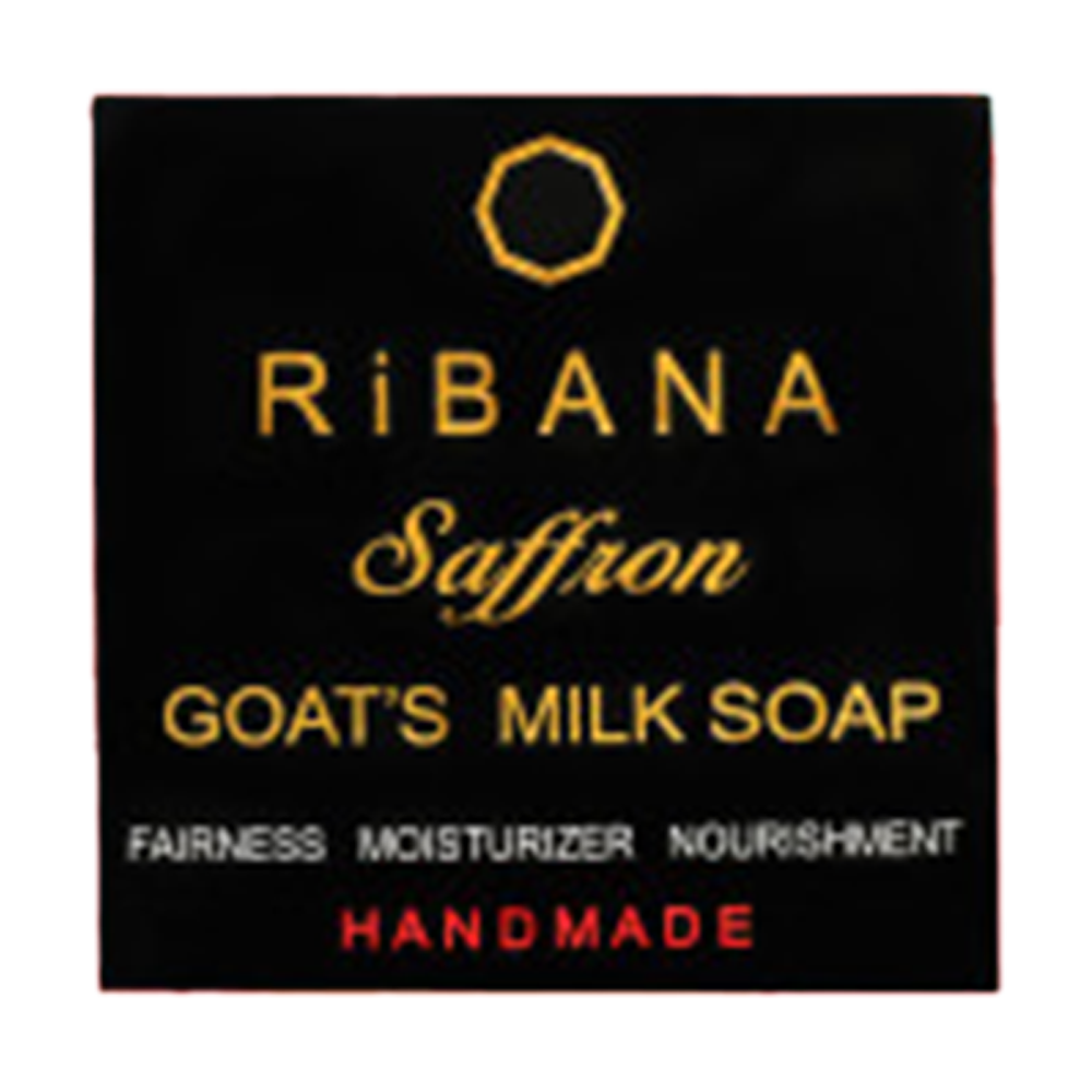Ribana Saffron Goat's Milk Soap Bar - 110gm