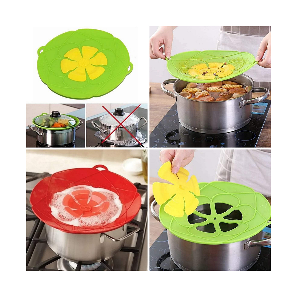 26cm Silicone lid Spill Stopper Cover For Pot Pan Cooking Tools