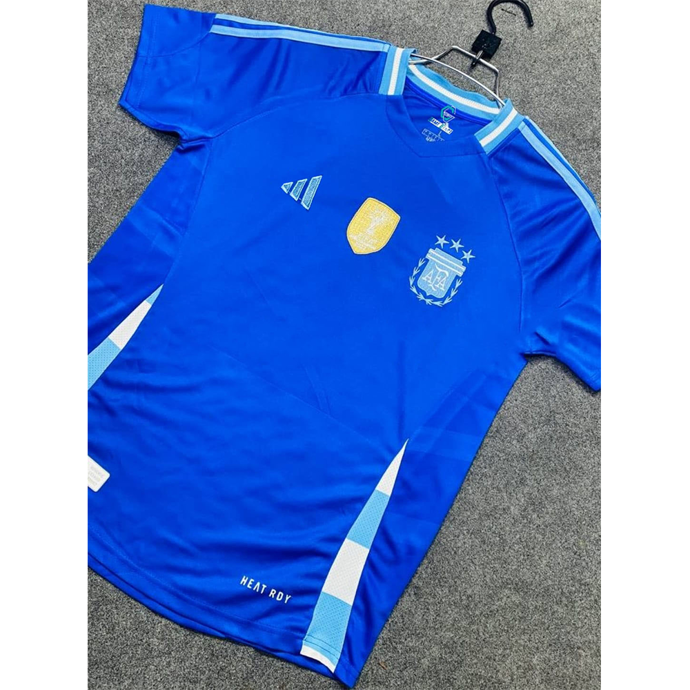 Argentina Copa America Mesh Cotton Short Sleeve Away Jersey 2024