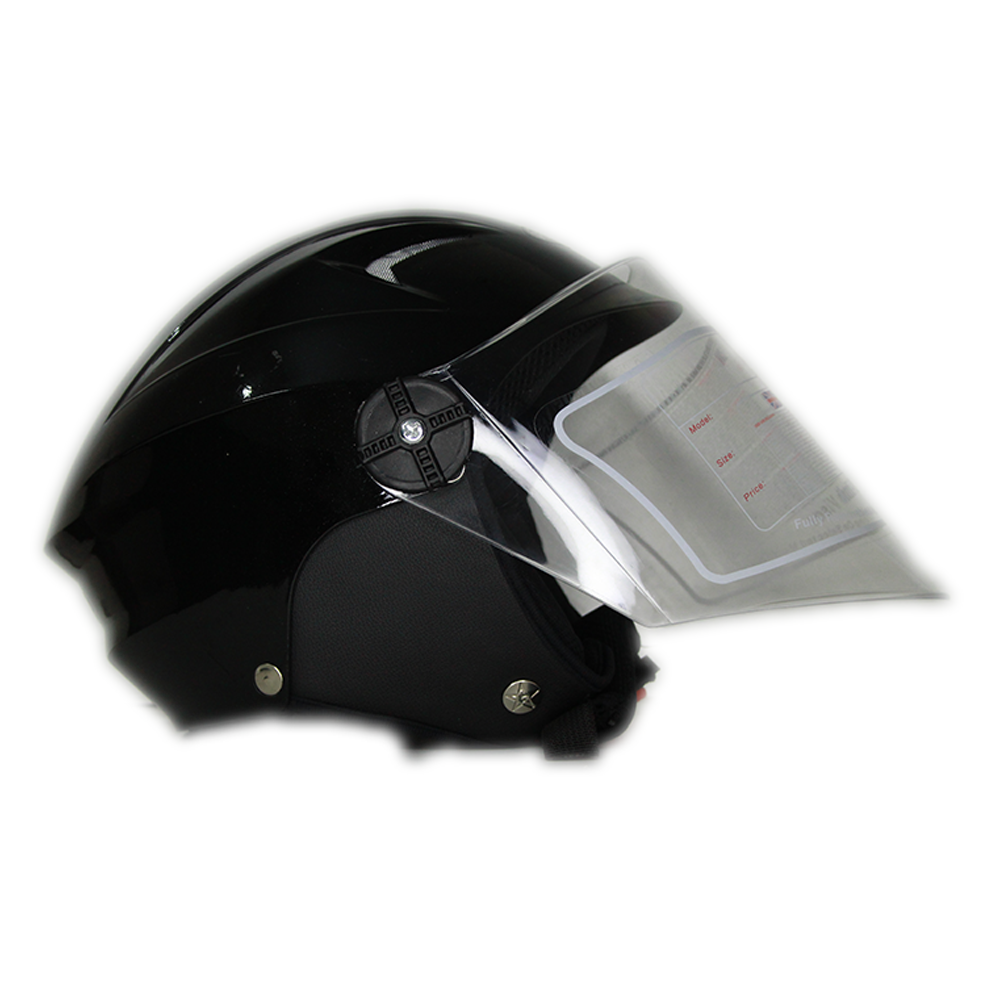 Revpro Cap Helmet With China Glass - Black - APBD1048