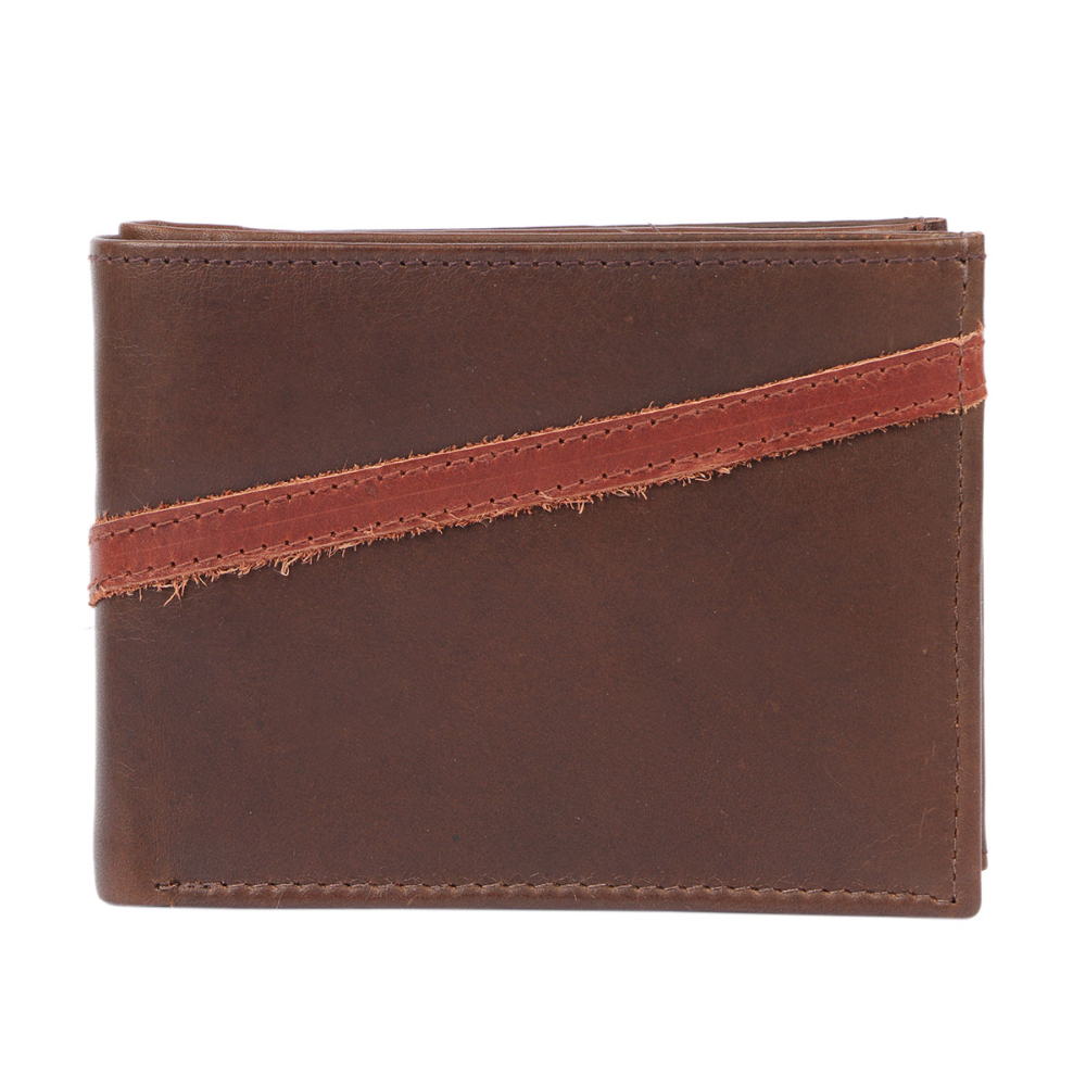 Apache 6008 Leather Wallet for Men - Deep Brown