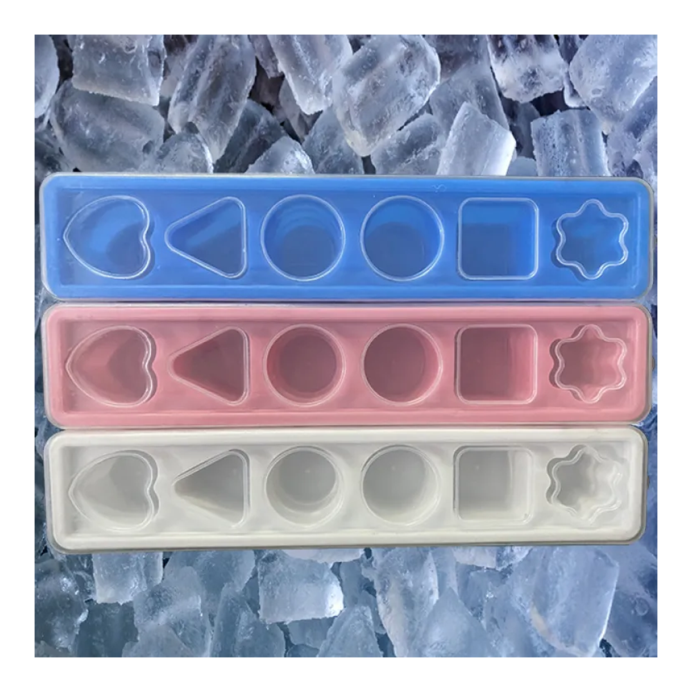 Set of 3 Pcs Plastic Ice Tray - Multicolor