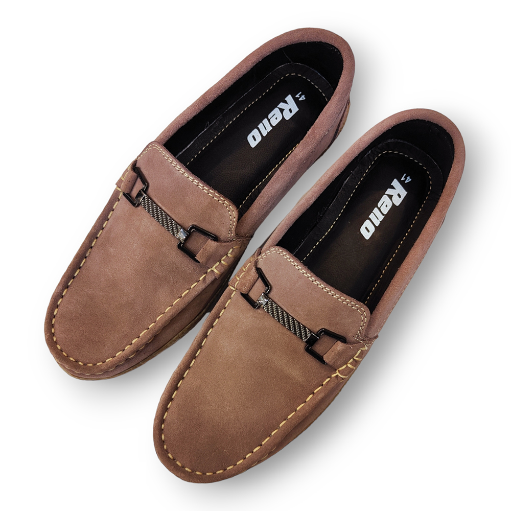 Reno Leather Loafer Shoes For Men - RL3048 - Brown