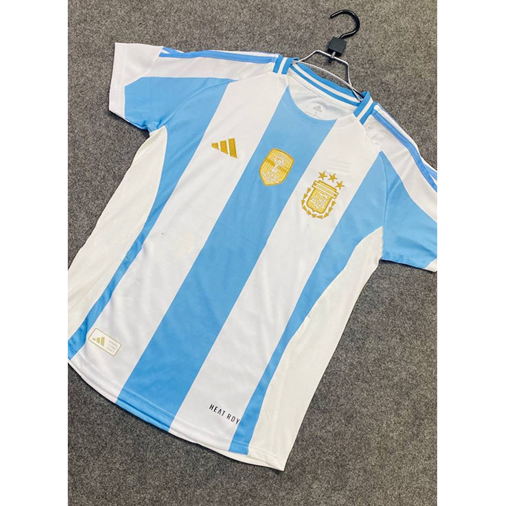 Argentina Copa America Mesh Cotton Short Sleeve Home Jersey 2024