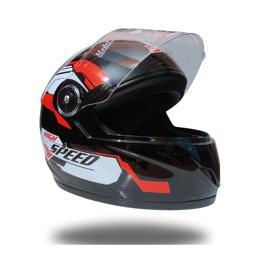 SFM-360V Full Face Bike Helmet - Black