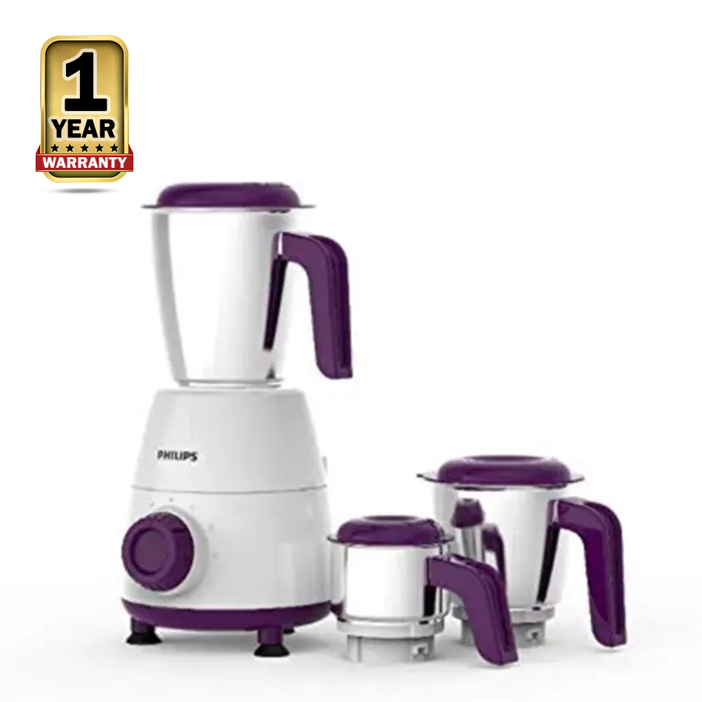 Philips HL7505 Mixer Grinder - White and Purple