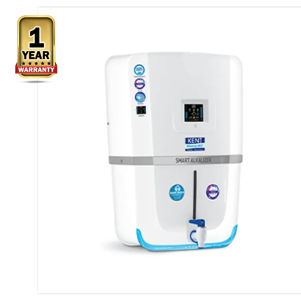 Kent Smart Alkalizer RO+UV Water Purifier 9 Liter White
