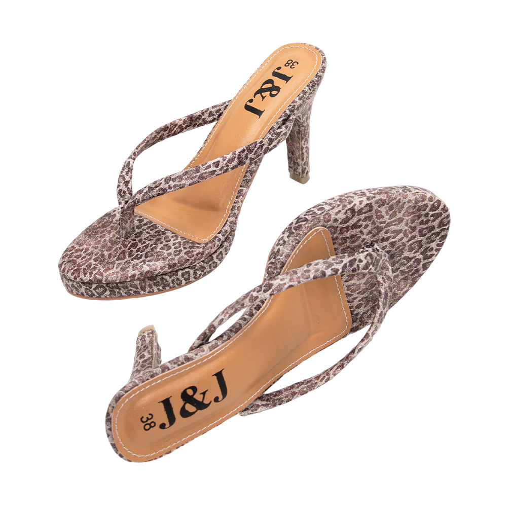 Leopard on sale sandals women