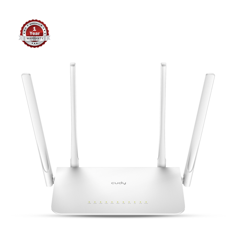 Cudy WR1300 AC1200 Dual Band Wi-Fi Router - White 