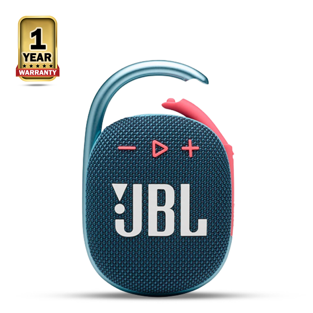 JBL Clip 4 Portable Bluetooth Speaker - Blue Pink 