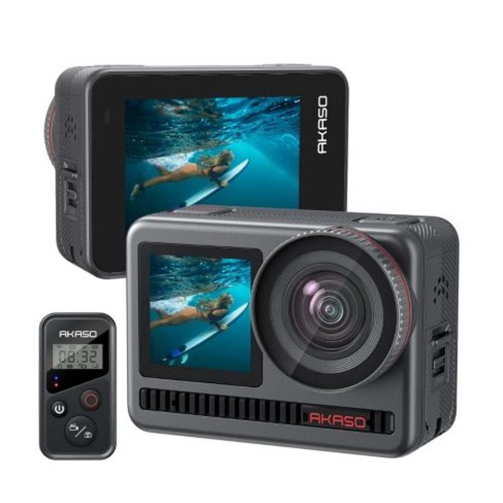 AKASO BRAVE 8 4K 60fps Super Smooth Action Camera With Mic - Black
