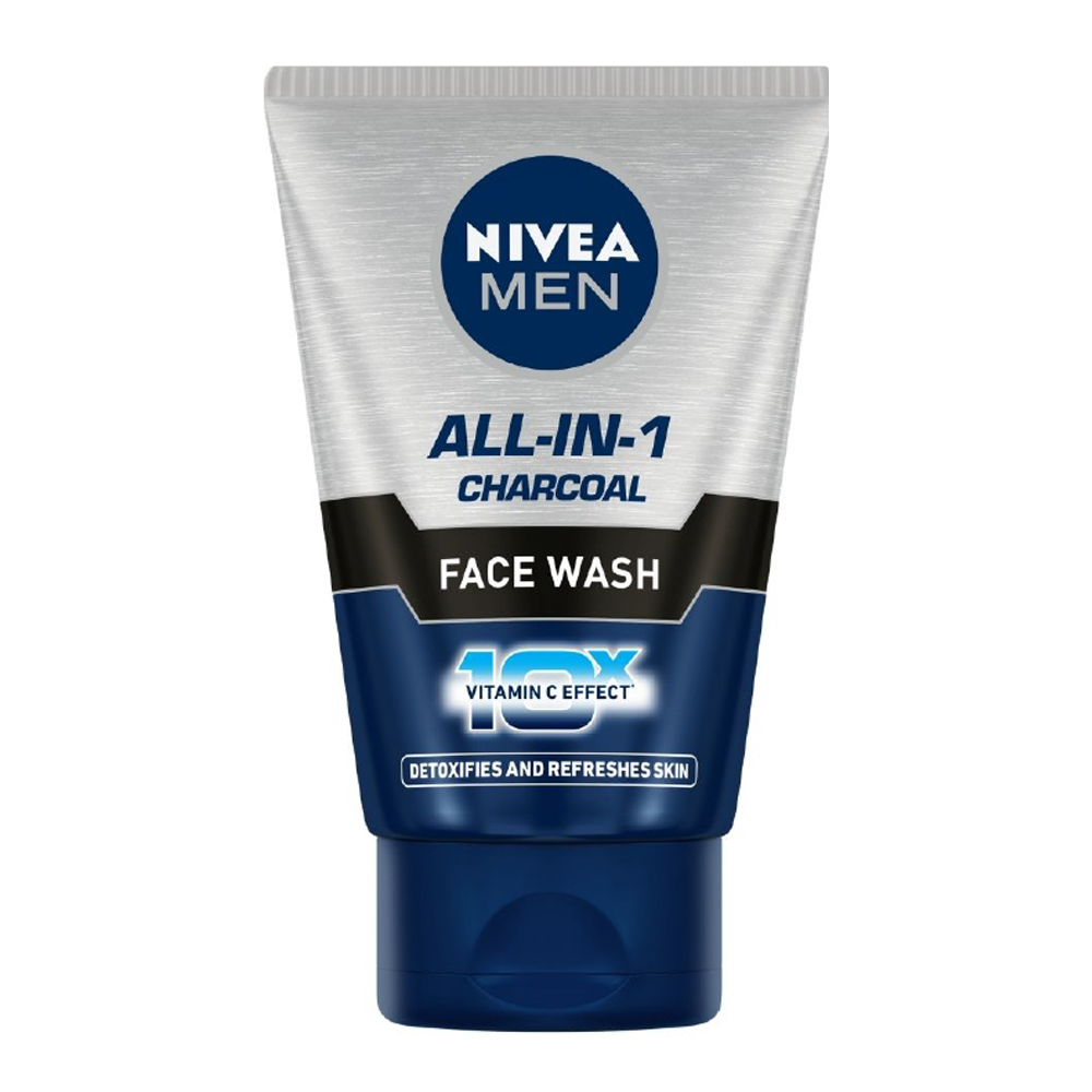 Nivea Men All-In-1 Charcoal Face Wash - 100ml - 81775