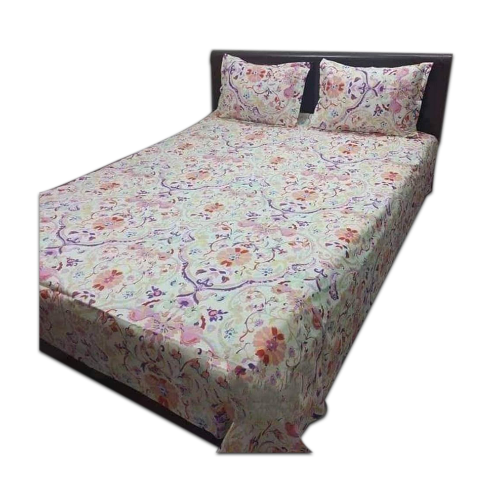 Cotton Bedsheet King Size Multicolor NT88