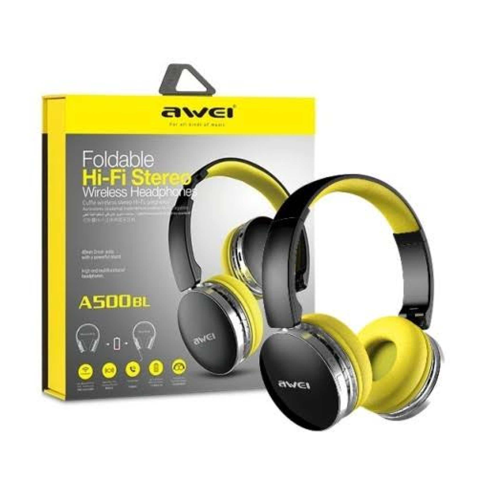 Awei A500BL Folded Noise Cancelling Wireless Bluetooth Headphone