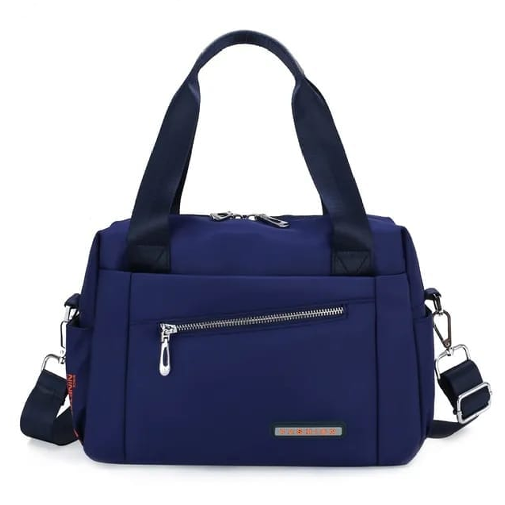 Nylon Shoulder Bag for Women - Blue - 694