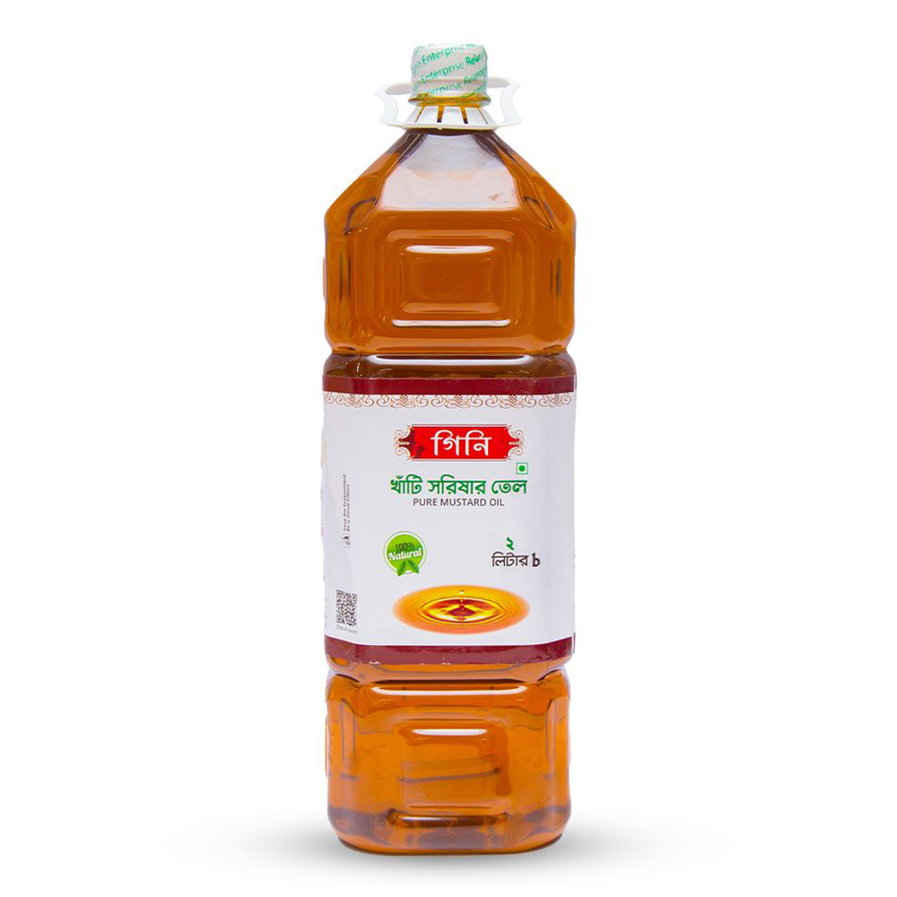 Gini Pure Mustard Oil - 2 Liter