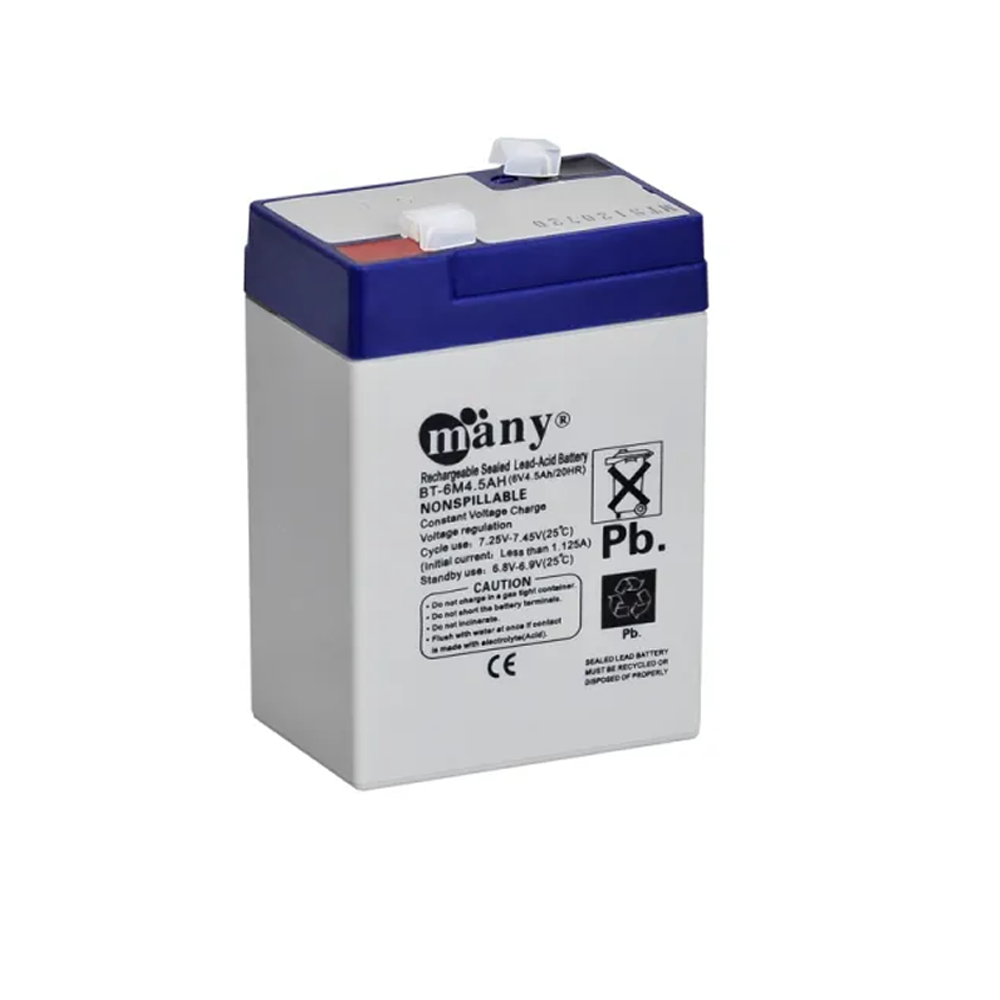Many BT6M4.5AH Rechargeable Sealed Lead-Acid Battery - 6V