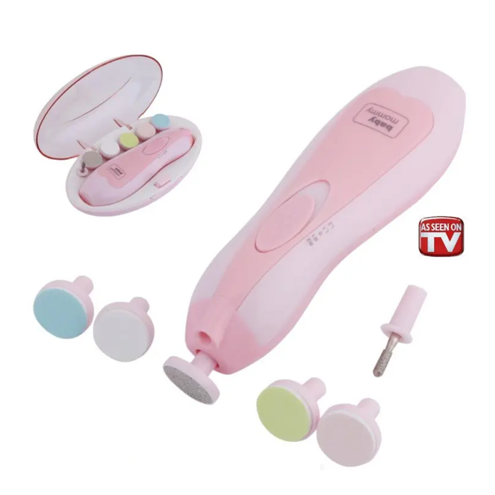 Telebrands Baby Multifunctional Electric Nail Trimmer - Pink