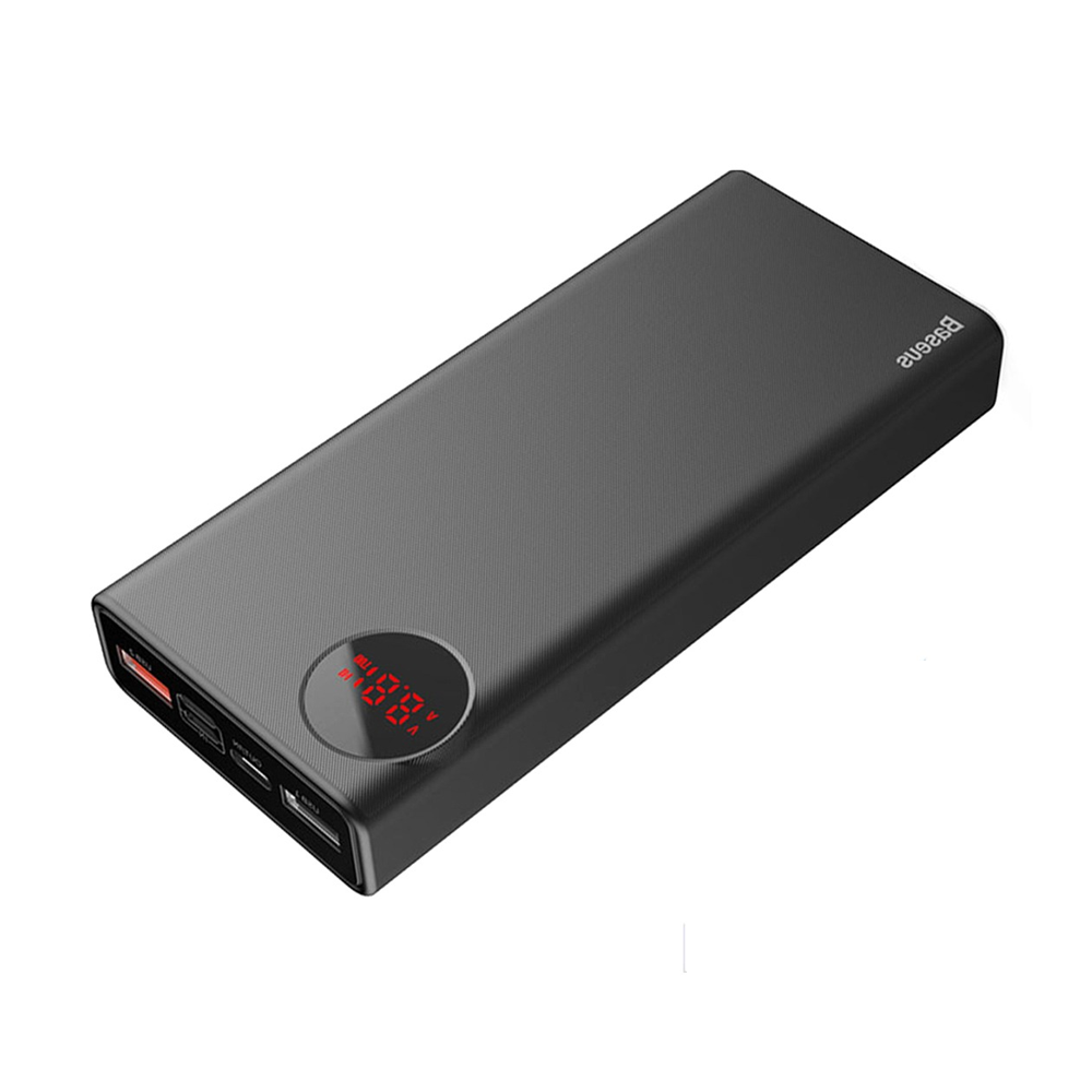 Baseus Adaman PPADM20S Quick Charge Power Bank - 20000mAH - Black