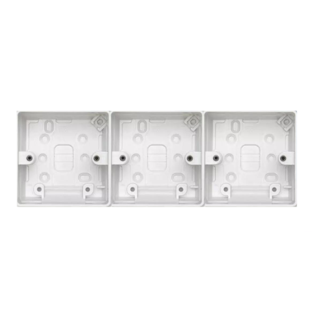 Click PVC Switch Board Back Box - 3 Gang