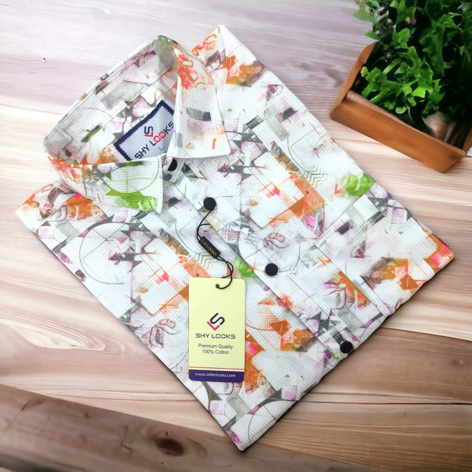 Premium full Sleeve Luxury Print Shirt  For Men - Multicolor - OP462