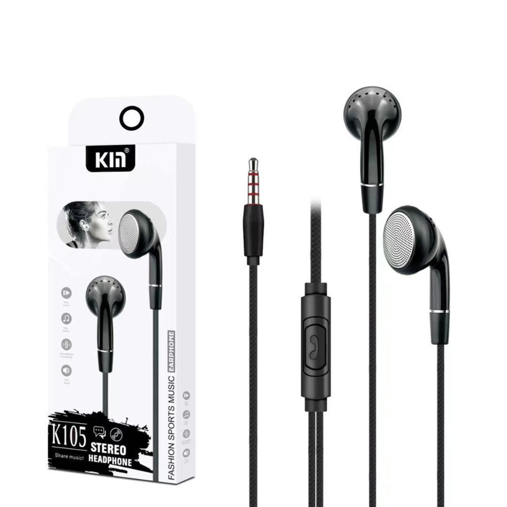 Kin K-105 Wired Headphone - Black