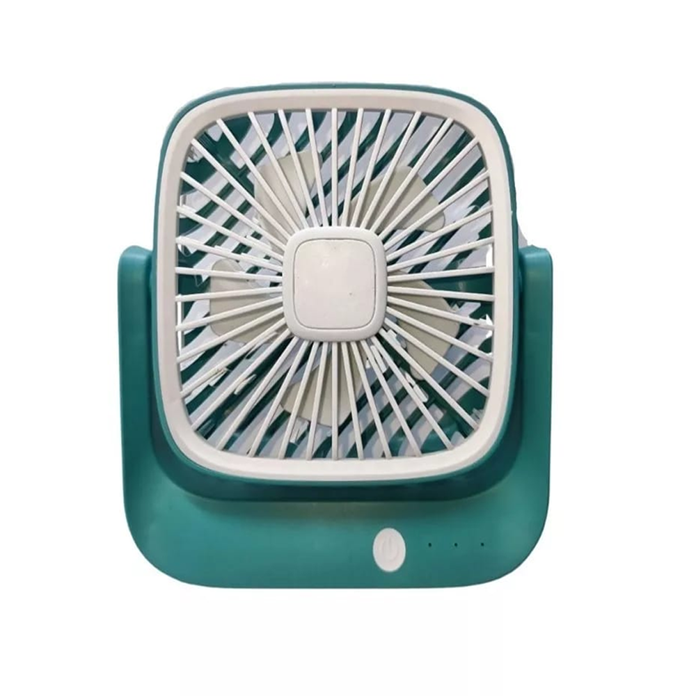 AMC Tech-102 Desktop Portable Handheld Rechargeable Circulating Fan - Green