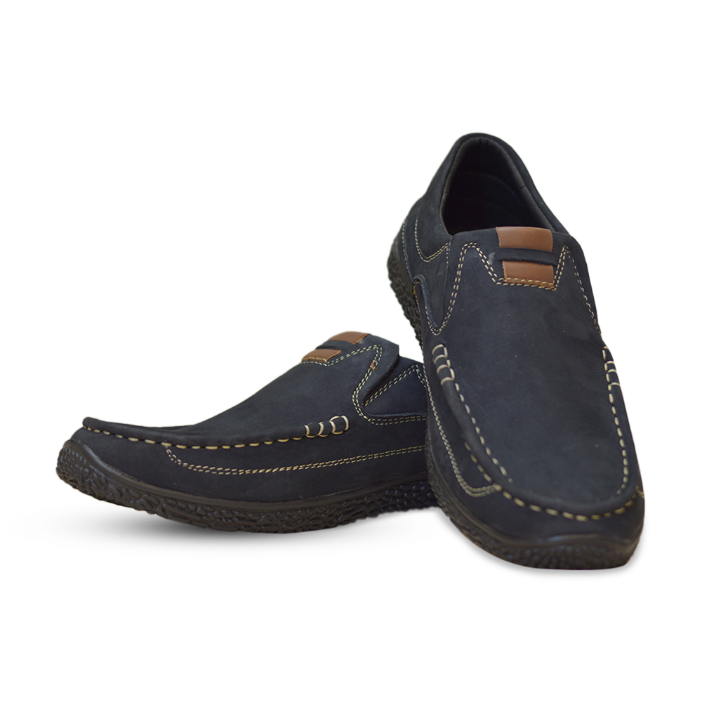 Reno Leather Casual Shoe For Men - RC9006 - Navy Blue