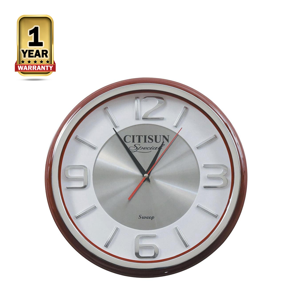 Citisun Wall Clock - Brown and White - Citisun 6B