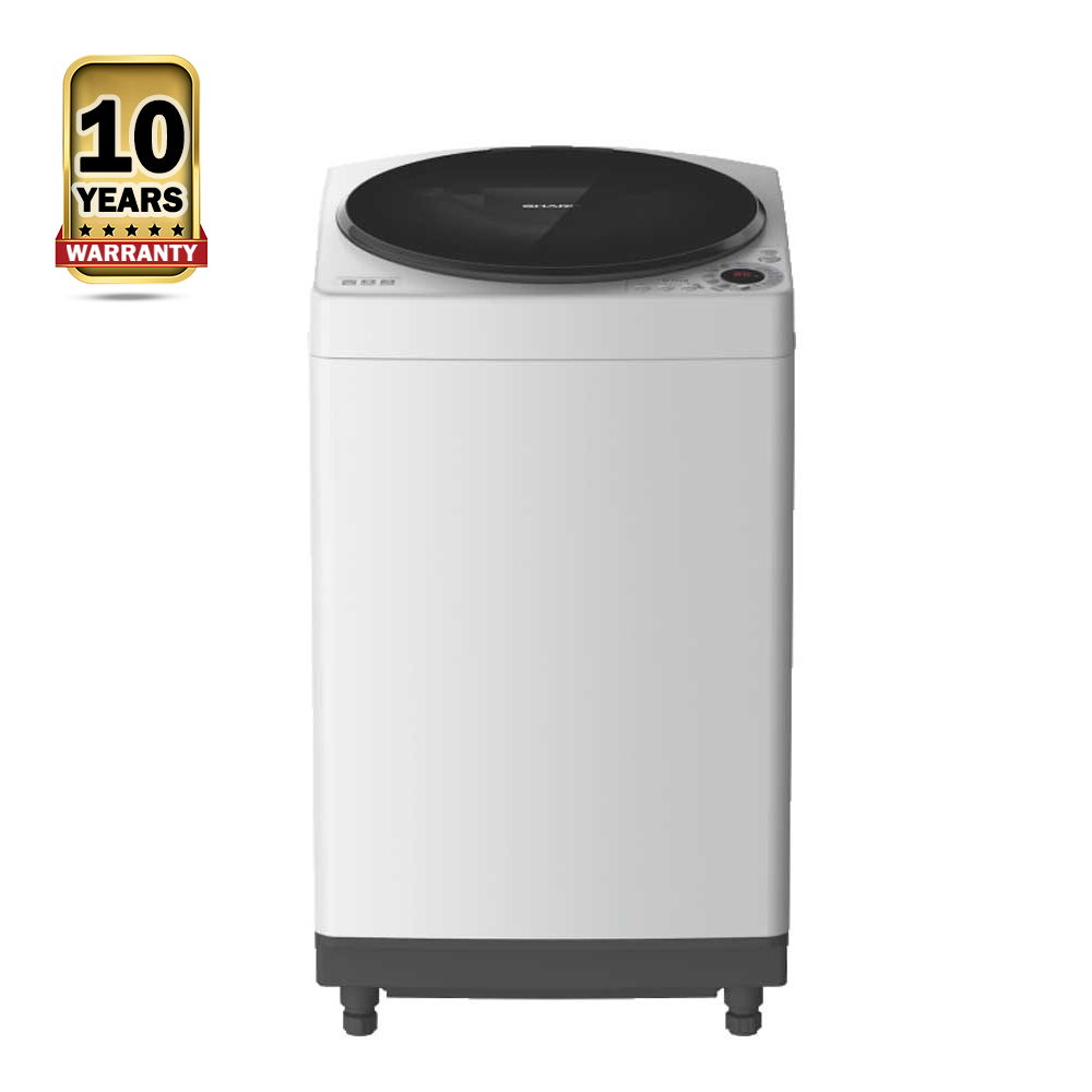 Sharp ES-W80EW-H Full Auto Washing Machine - 8Kg - Light Grey