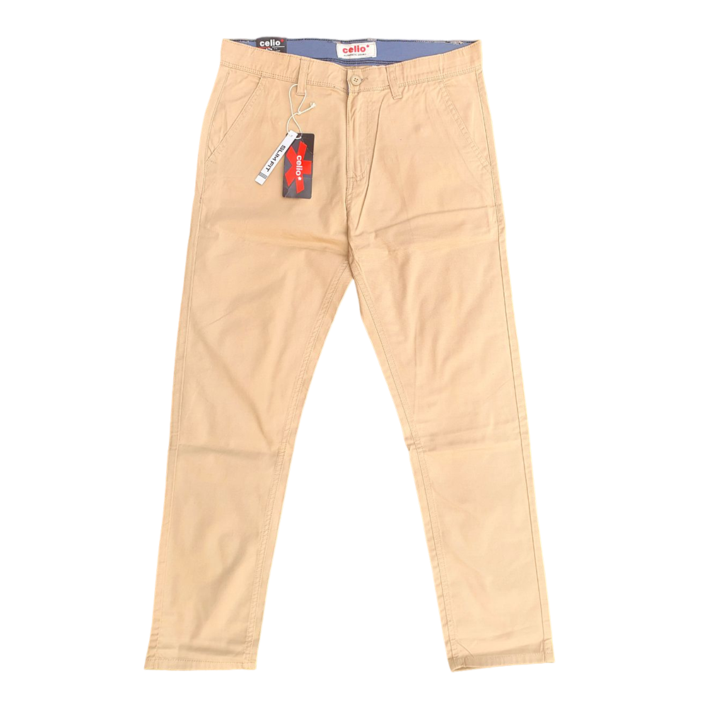 Cotton Twill Pant for Men - Twill-3007 - Light Brown
