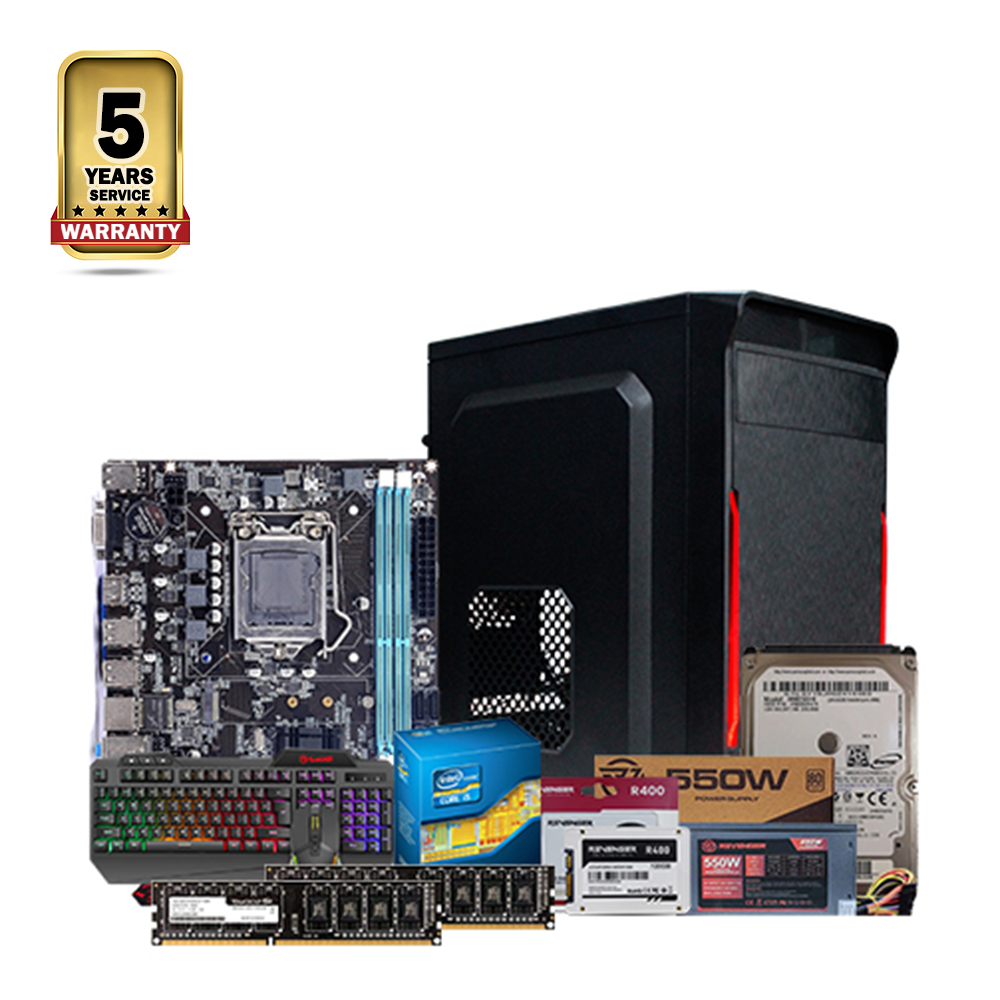 Intel Core i5 2nd Generation - 8GB RAM - 120GB SSD - Desktop CPU - Black