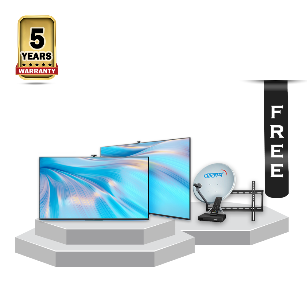 Huawei E43M9NN Vision 4K UHD Smart TV - 43 Inch - Black with Akash DTH and Wall Mount Free 