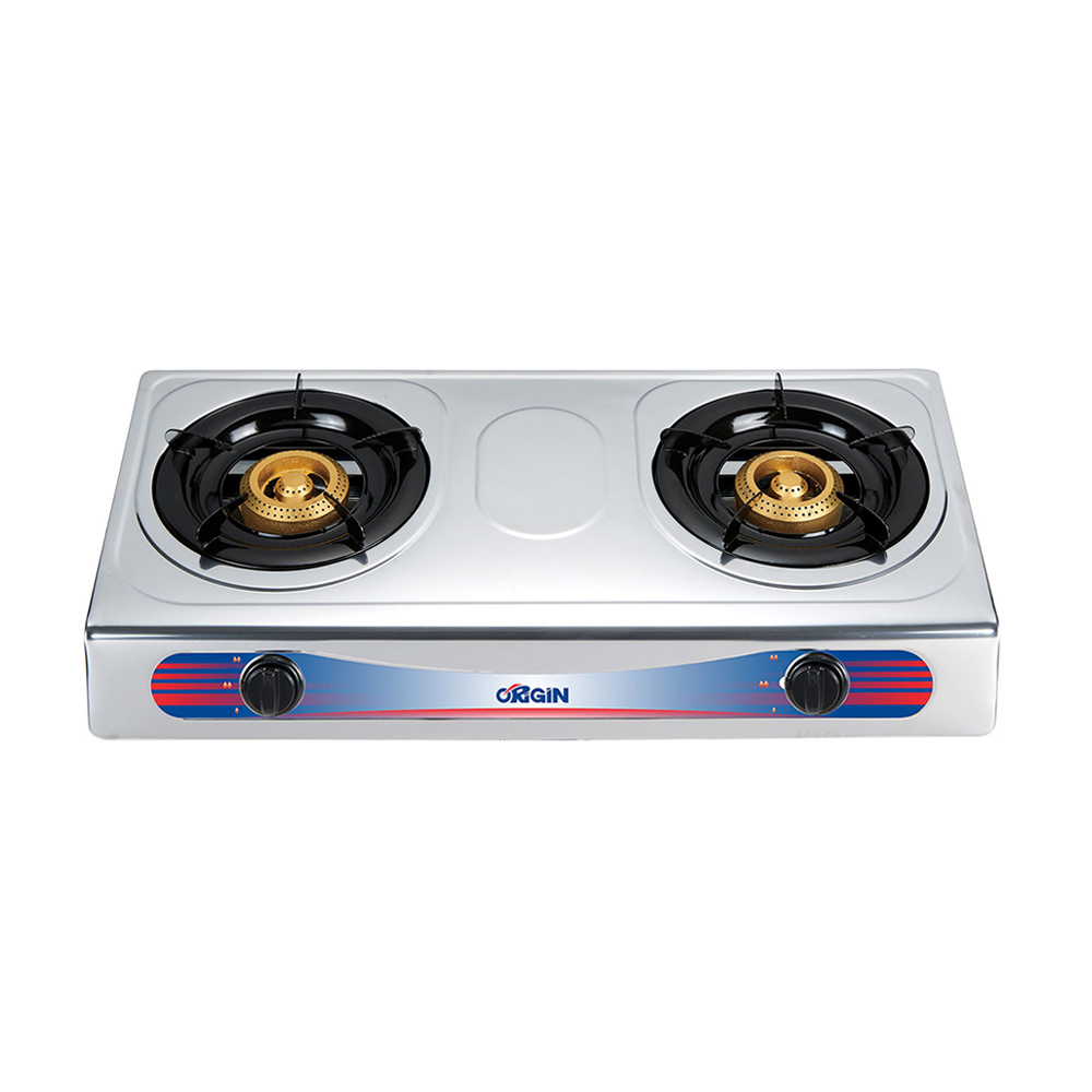 Origin OGS-SDH90 Stainless Steel LPG / NG Gas Stove - Silver