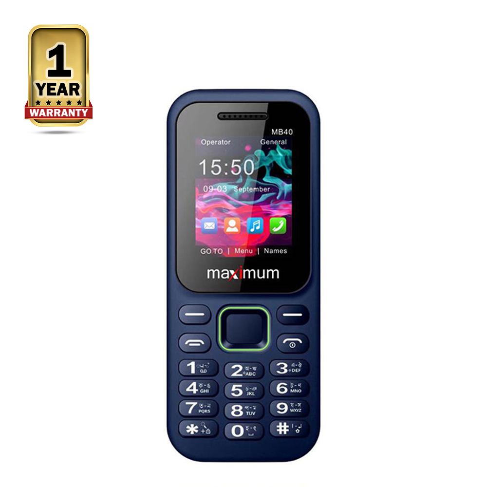 Maximum MB40 GURU Feature Phone - Blue