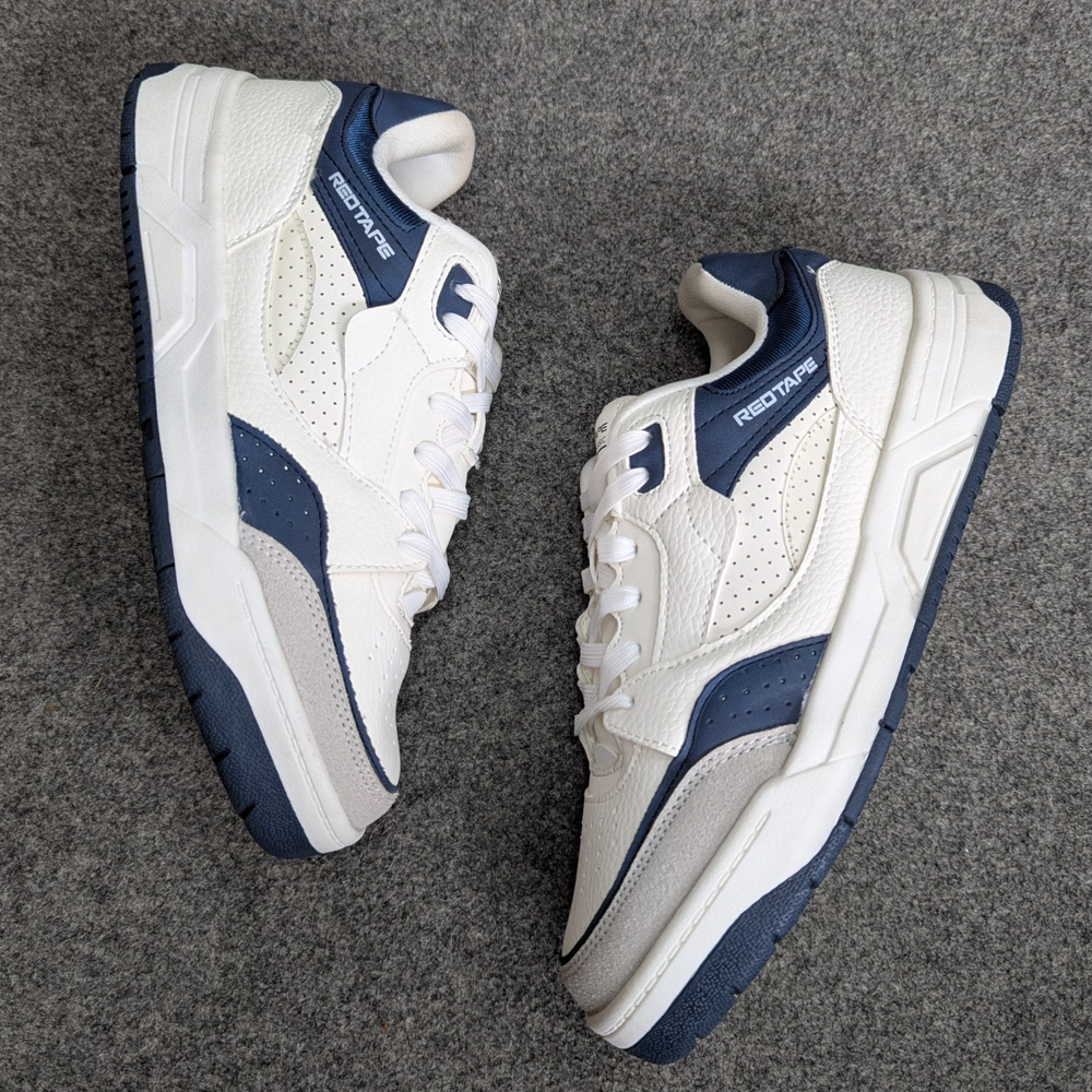 Redtape Lifestyle Shoes for Men - White & Navy Blue