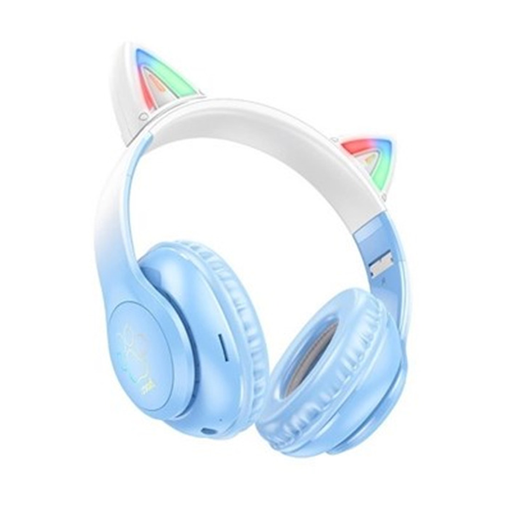 HOCO W42 Cat Ears Wireless Bluetooth Over Ear Headphone - Multicolor