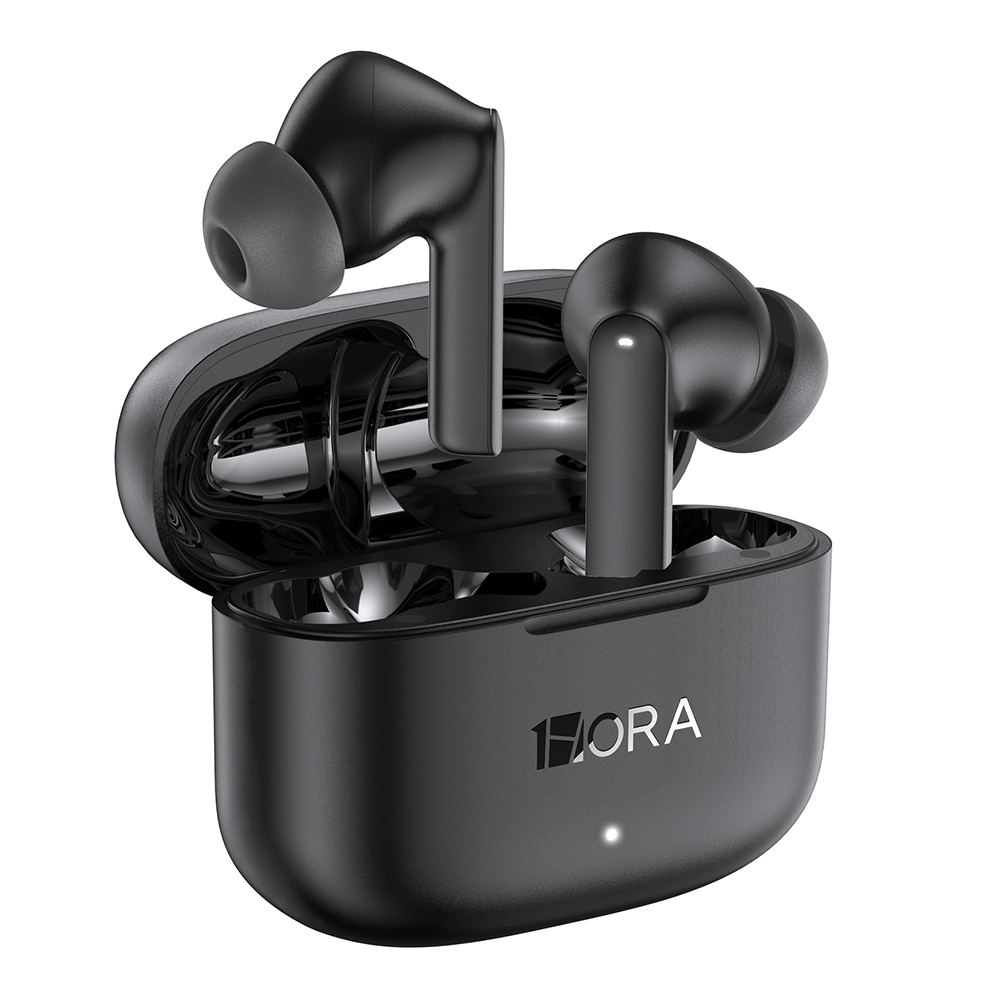 1Hora HT47 True Wireless Earphones - Black - AUT206N