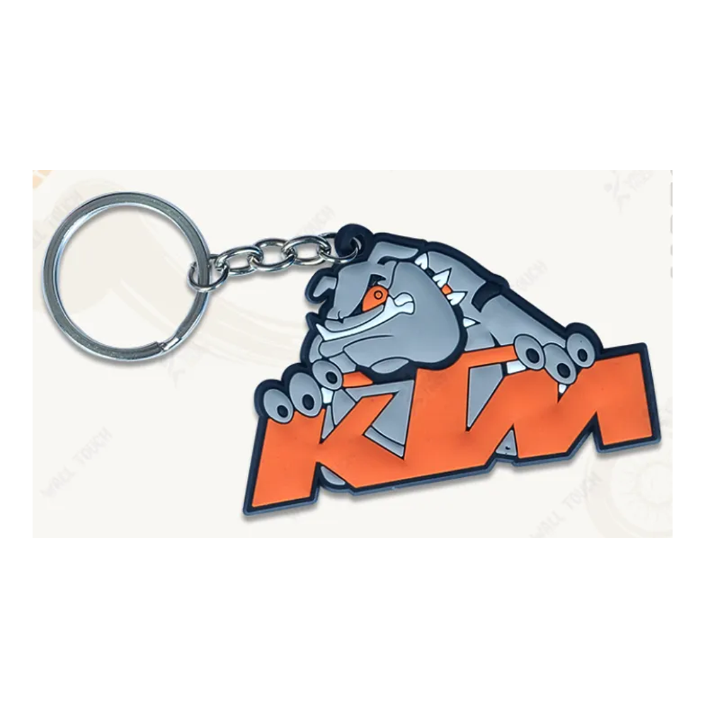 KTM Rubber PVC Keychain Key Ring For Bike and Car - Orange - 335158156